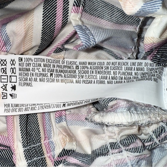 Forever 21 Multicolor Striped Smocked Puff-Sleeve Size Large - Picture 10 of 15